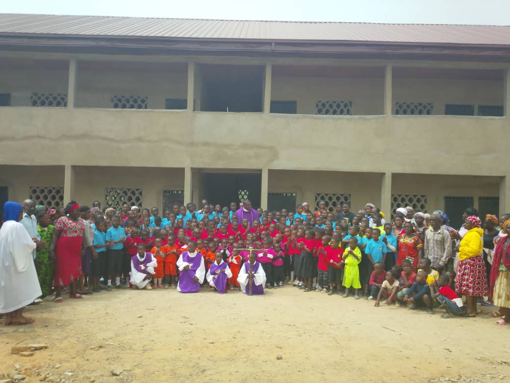 St Francis pupils and staff